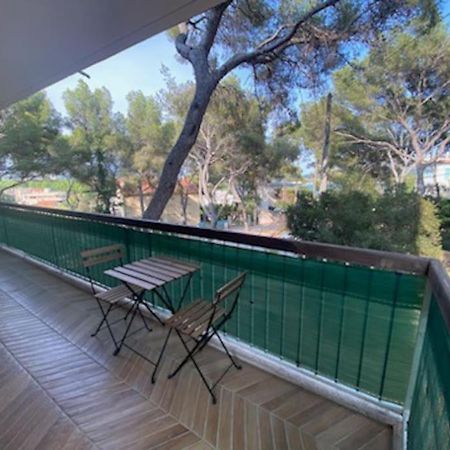 T2 Avec Clim Et Terrasse Vue Mer, Les Sablettes La Seyne-sur-Mer Exterior foto